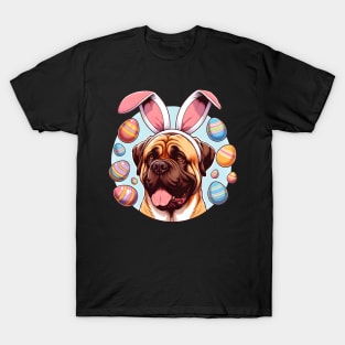 Mastiff's Easter Celebration with Bunny Ears Delight T-Shirt